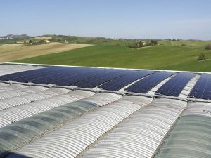Dome roof solar panel mounting systems Fixing on Y beam Teknoimpianti Montegridolfo Italy 1