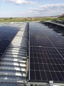 Dome roof solar panel mounting systems Fixing on Y beam Teknoimpianti Montegridolfo Italy 12