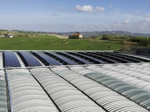 Dome roof solar panel mounting systems Fixing on Y beam Teknoimpianti Montegridolfo Italy 2