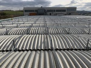 Dome roof solar panel mounting systems Fixing on Y beam Teknoimpianti Montegridolfo Italy 6