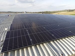Dome roof solar panel mounting systems Fixing on Y beam Teknoimpianti Montegridolfo Italy 8