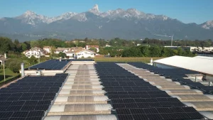 Giorik SpA - Sedico (Belluno) - Dome roof solar panel mounting system and corrugated.