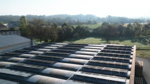 Giorik SpA - Sedico (Belluno) - Dome roof solar panel mounting system and corrugated.