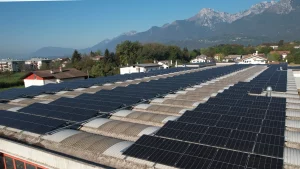 Giorik SpA - Sedico (Belluno) - Dome roof solar panel mounting system and corrugated.