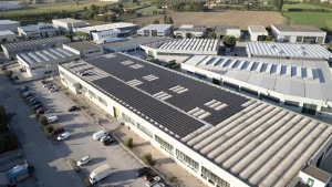 Solar panel mounting systems for structure in the direction of the dome, mounting on the dome - LA DOCCIA - Veggiano - Italy