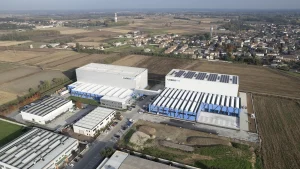 Mounting systems for flat roof photovoltaic panels - Ambrovit Garlasco - Italy
