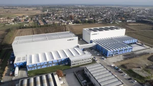 Mounting systems for flat roof photovoltaic panels - Ambrovit Garlasco - Italy
