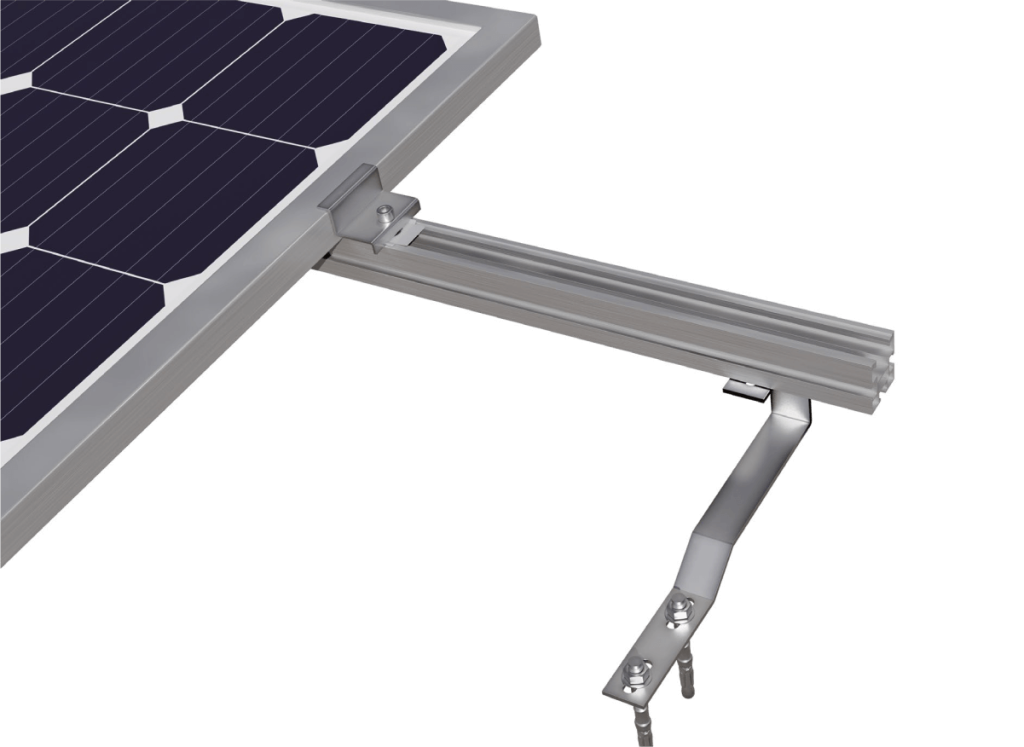 S107D00 03 staffa bassa fissa supporto fotovoltaico sunage