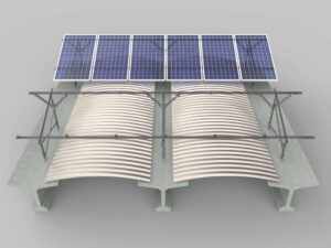 sistemi di fissaggio pannelli fotovoltaici per montaggio su tetto a cupolino 23