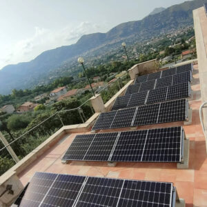 strutture per montaggio pannelli fotovoltaici su tetto piano a vela e est ovest 30