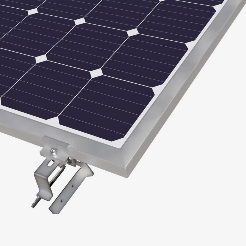 staffe fissaggio pannelli fotovoltaici lamiera grecata kit sistemi montaggio strutture tetto shed
