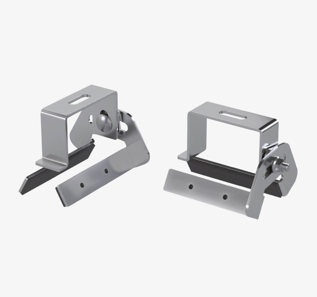 staffe fissaggio pannelli fotovoltaici lamiera grecata kit sistemi montaggio strutture tetto shed