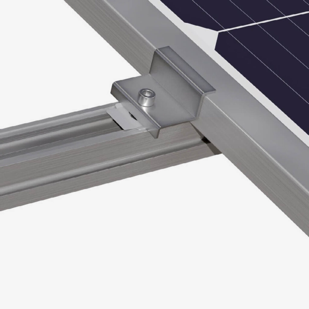 staffe fissaggio pannelli fotovoltaici lamiera grecata kit sistemi montaggio strutture tetto shed